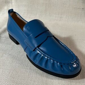 Tod's Mocassino Gomma Pale Blue NWT Original box